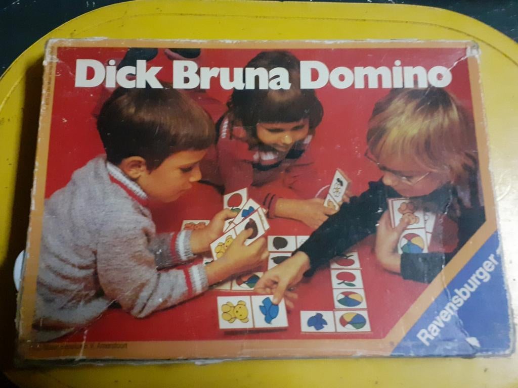 Dick Bruna Domino Ravensburger - Vintage Kinderspel, Een of twee spelers, Ophalen of Verzenden, Gebruikt, Ravensburger