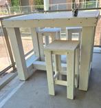 Demontabele Bartafel voor Buiten met 4 Krukken, Ophalen, Rechthoekig