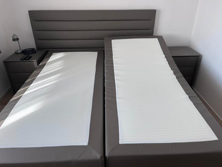 BED Boxspring 2 stuks Laag/Hoog elektrisch verstelbaar, Huis en Inrichting, Slaapkamer | Bedden, Zo goed als nieuw, Tweepersoons