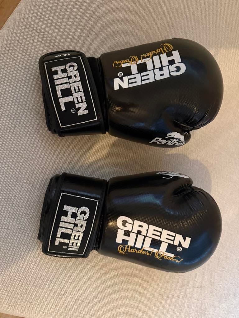 Greenhill bokshandscheoenen 16OZ, Sport en Fitness, Vechtsporten en Zelfverdediging, Maat XL, Ophalen of Verzenden, Zo goed als nieuw
