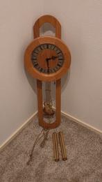 Eikenhouten Hangklok met Slinger - Franz Hermle Uurwerk, Ophalen of Verzenden