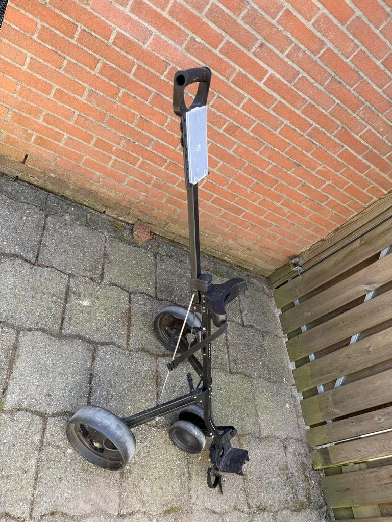 Basic Golfkar - Handige en compacte golftrolley, Ophalen of Verzenden, Gebruikt, Golfkar, Overige merken