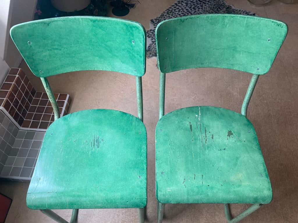 2 oude stoelen, Huis en Inrichting, Stoelen, Ophalen, Gebruikt, Twee, Overige kleuren