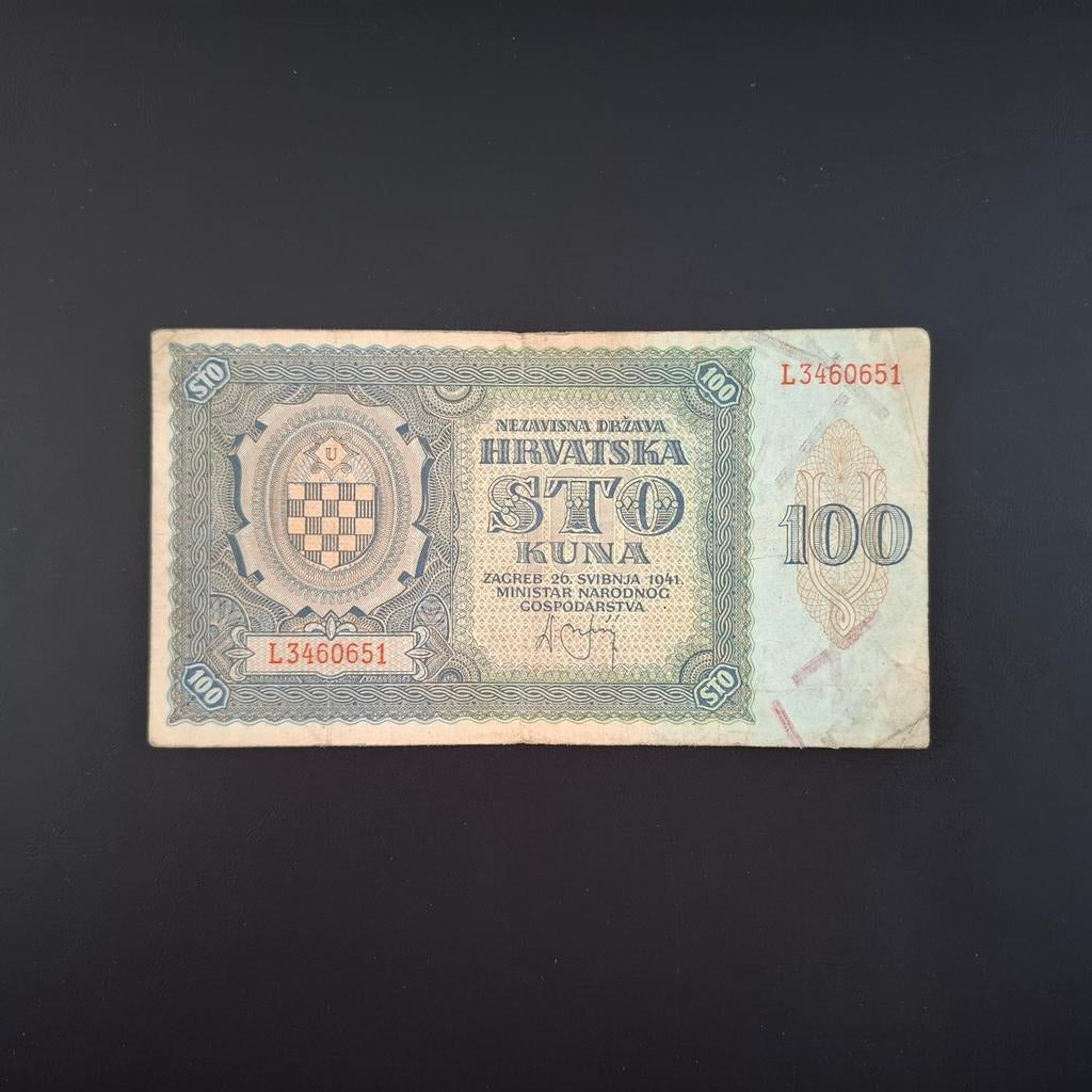 100 kuna Kroatië #023, Verzenden, Overige landen, Los biljet