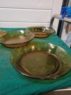 borden 2x ontbijt en 3x diep duralex v amber glas, Ophalen of Verzenden, 'T Olde Gre-j, Info@toldegrej.nl, Endepoelstraat 20f Didam