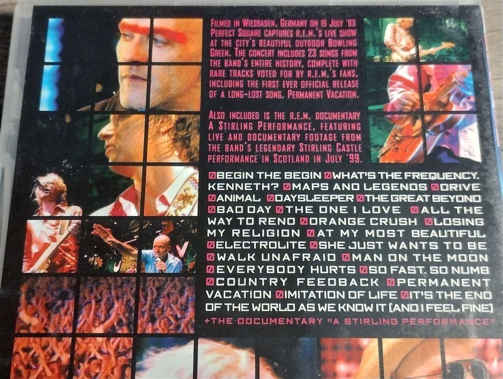 R.E.M. - Perfect Square [DVD], Alle leeftijden, Ophalen of Verzenden, Zo goed als nieuw