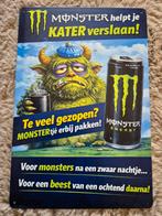 Monster energy reclamebord, Ophalen of Verzenden, Nieuw, Reclamebord