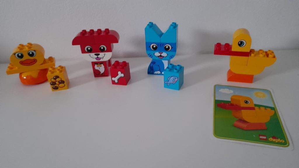 Lego Duplo Mijn Eerste Puzzel Dieren 10858 + Duplo Eendje, Ophalen of Verzenden, Zo goed als nieuw, Complete set, Duplo