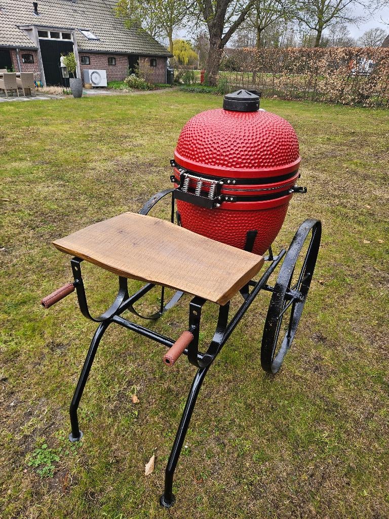 Unieke, Vintage Kamado Kruiwagen – Handgemaakt & Exclusief, Info@hofstede-buitenbeleving.nl, Hofstede, Met accessoires, Wethouder Hulsstraat 1-15 te Staphorst