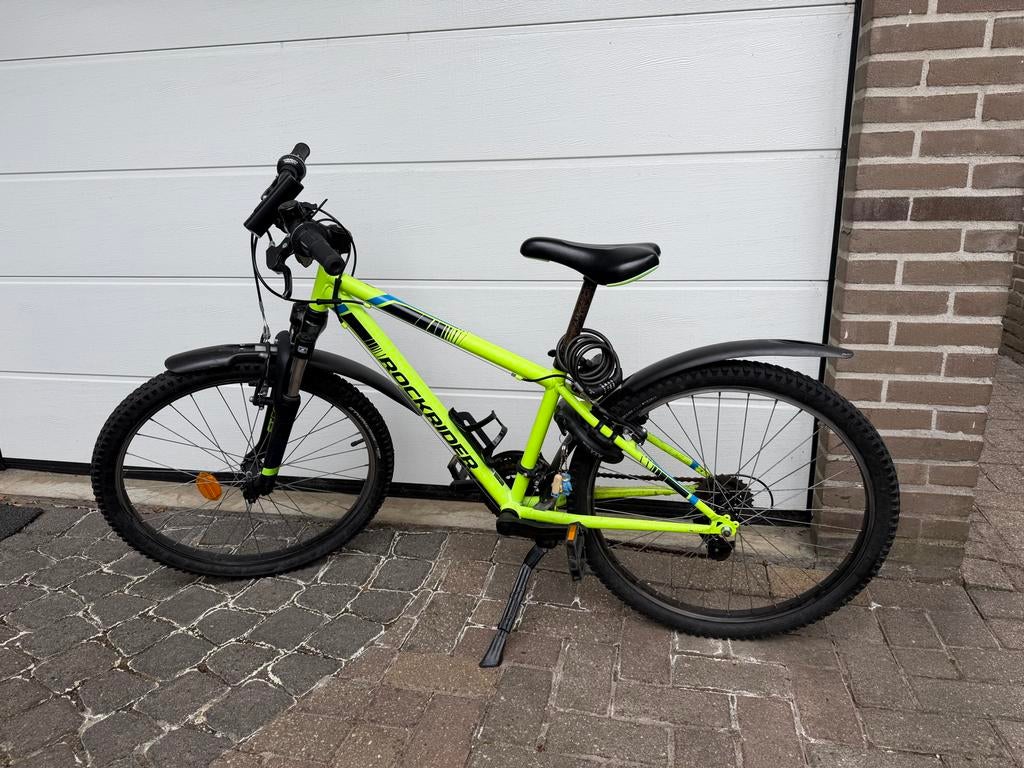 Rockrider ST 100 Mountainbike - Neon Geel 24”, Fietsen en Brommers, Fietsen | Mountainbikes en ATB, Gebruikt, Hardtail, Ophalen of Verzenden