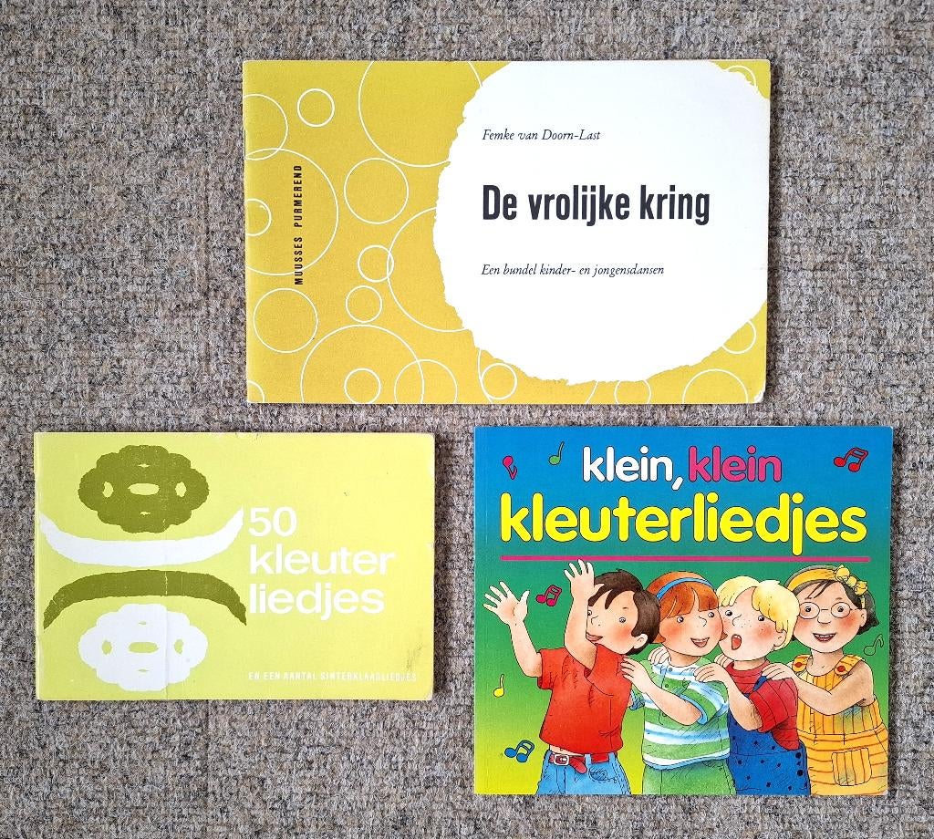 3 boekjes met kinderliedjes., Verzenden, Zo goed als nieuw