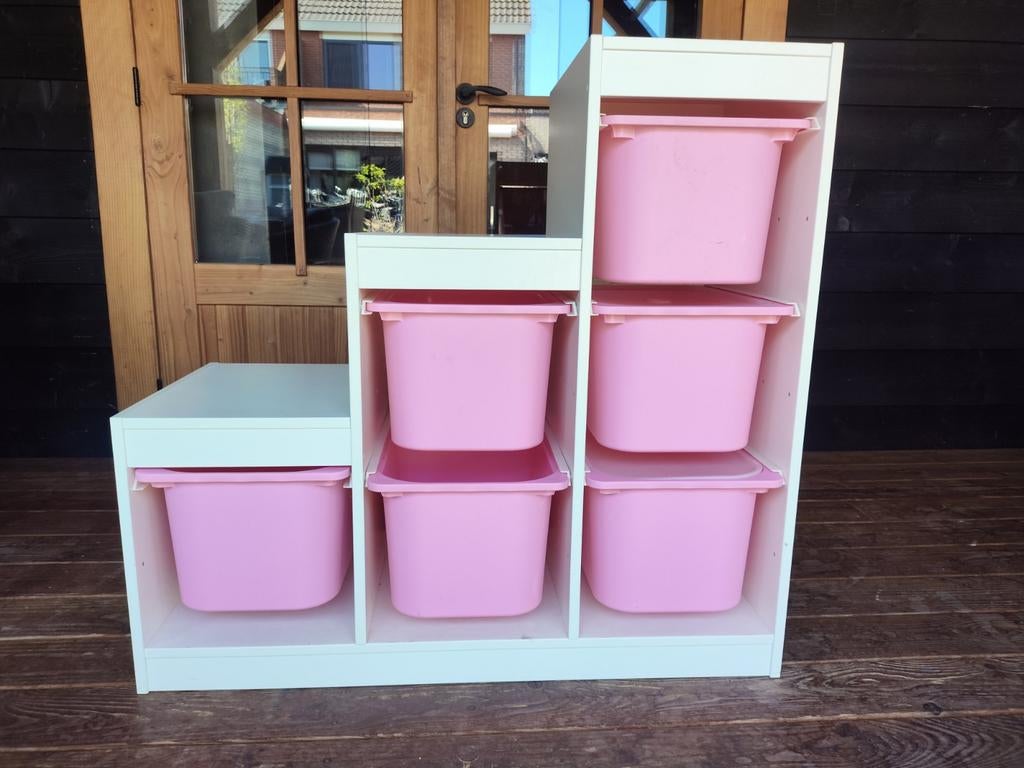 IKEA Trofast Opbergkast met Roze Bakken, Ophalen, Gebruikt, Kast