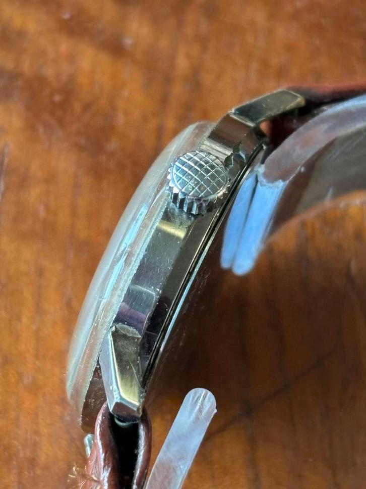 Vintage Olma Incabloc 17 Jewels Sea-Cup Polshorloge, Sieraden, Tassen en Uiterlijk, Horloges | Heren, Gebruikt, Ophalen of Verzenden