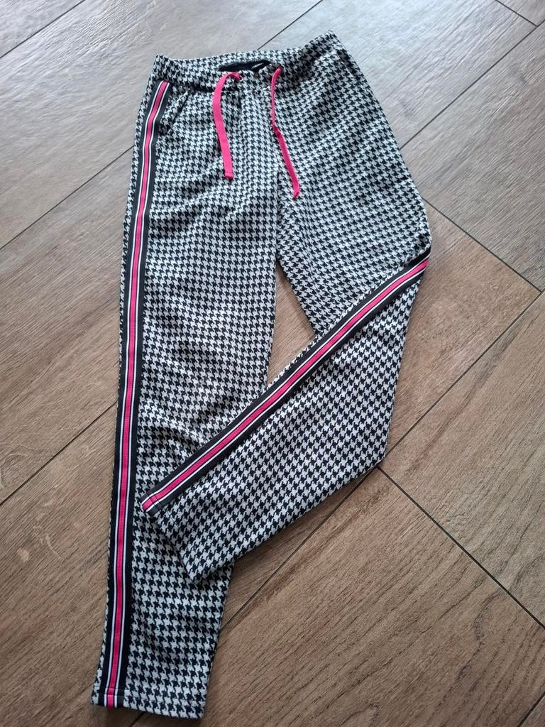 Zwart-witte broek maat 146/152, Broek, Meisje, Ophalen of Verzenden, Zo goed als nieuw