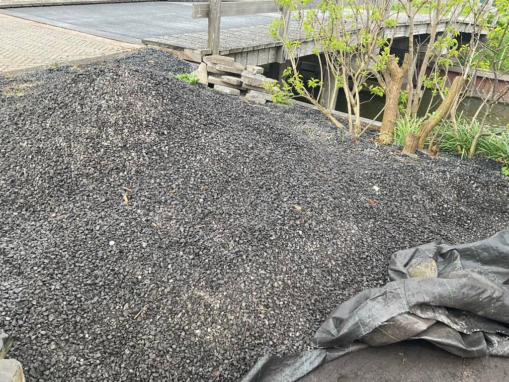 Ardenner split , gratis afhalen, Tuin en Terras, Grind, Keien en Split, Ophalen, Gebruikt, Zwart, Split