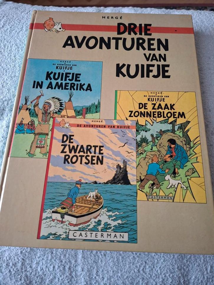 Kuifje: Drie Avonturen van Kuifje - Hergé, Boeken, Stripboeken, Gelezen, Meerdere stripboeken, Ophalen of Verzenden