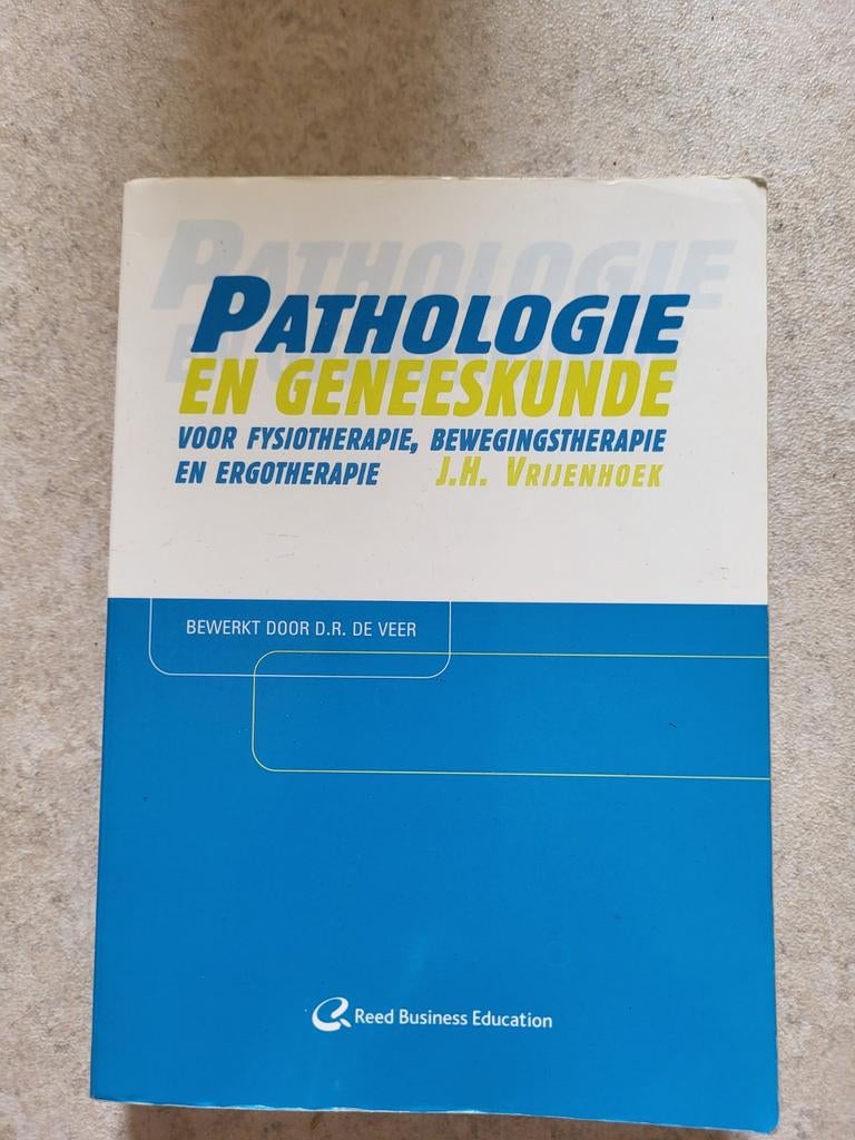 Pathologie en Geneeskunde voor Fysiotherapie, De Veer, Ophalen of Verzenden, Beta, WO