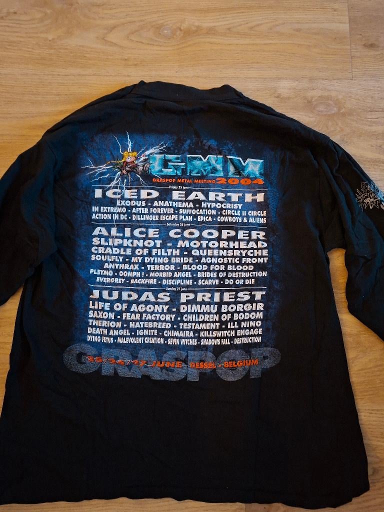 GMM Graspop t-shirt shirt trui 2004 met flyer, Ophalen of Verzenden, Kleding