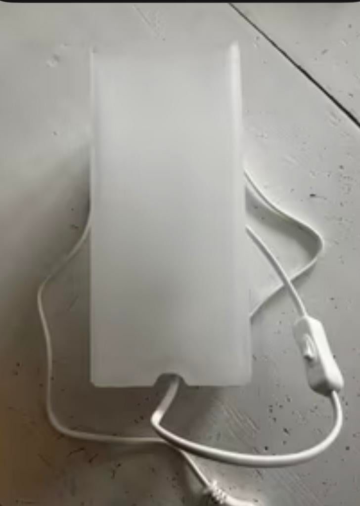 Ikea ÅRSTID Witte rechthoekige lamp met schakelaar, Verzenden, Gebruikt