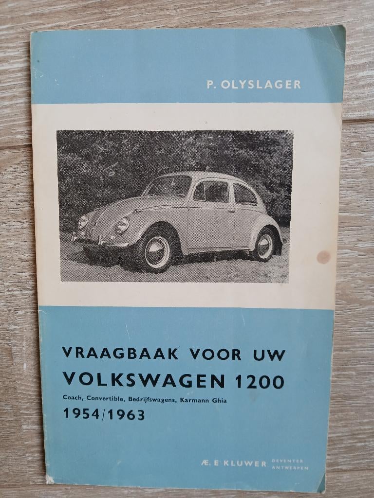 Vraagbaak voor de VW 1200 door P. Olyslager, Ophalen of Verzenden, Gelezen, Volkswagen