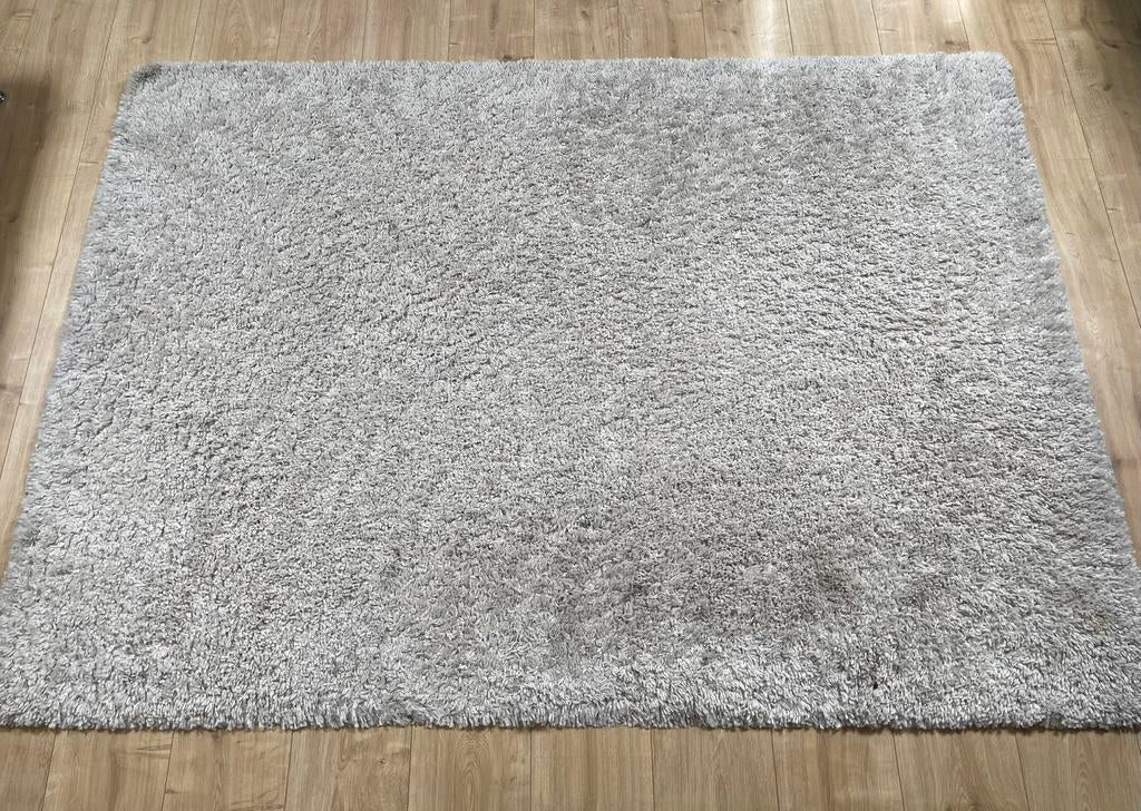 Vloerkleed tapijt hoogpolig crème/beige 130x195, Ophalen, Gebruikt, 100 tot 150 cm, Crème