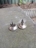 Antieke  Sterling zilver boeddha/ tempel kaarthouders bali, Ophalen of Verzenden, Zilver