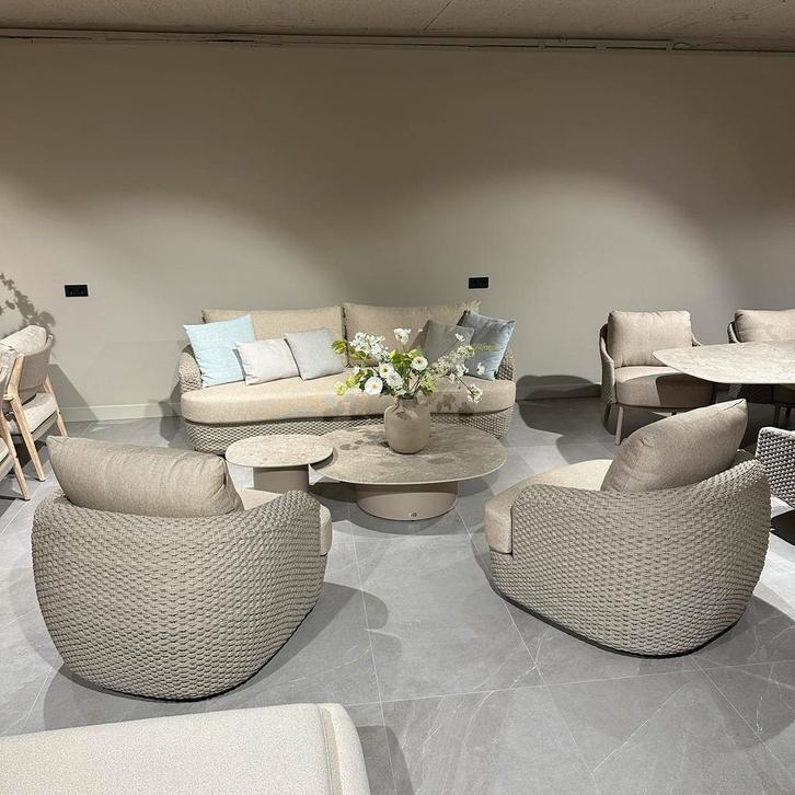 Piemonte loungeset 4 Seasons Outdoor Latte SPECIAL, Tuin en Terras, Tuinsets en Loungesets, Nieuw, Loungeset, Overige materialen