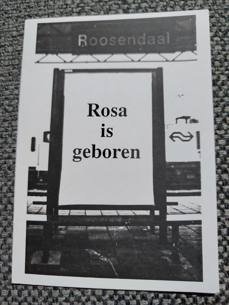Rosa, Ophalen of Verzenden, 1990 tot 2000, Geboortekaartje