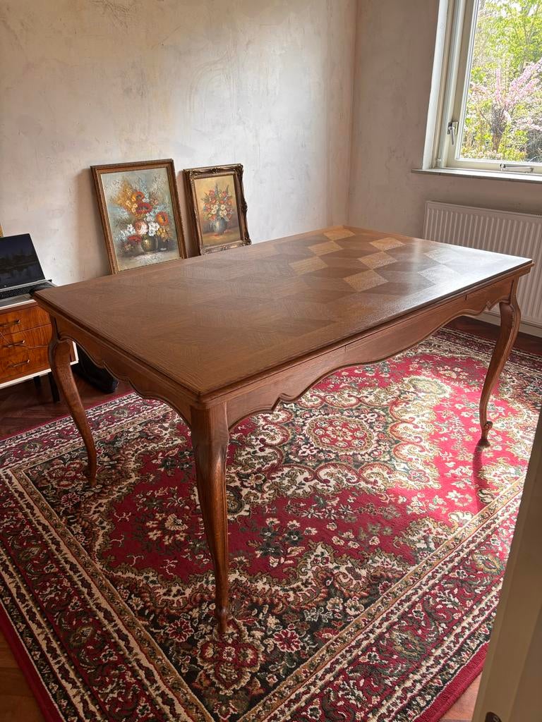Antieke Franse uitschuifbare eettafel 19e eeuw, Zwolle, Antiek en Kunst, Antiek | Meubels | Tafels, Ophalen