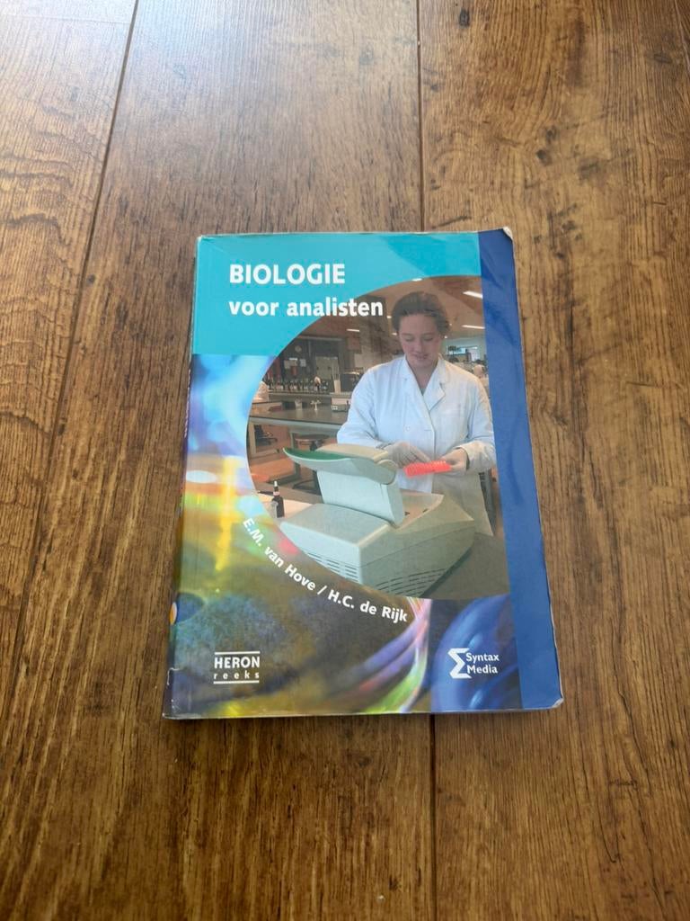 E.M. van Hove - Biologie voor analisten, Boeken, Techniek, Ophalen of Verzenden, Zo goed als nieuw, E.M. van Hove; H.C. de Rijk