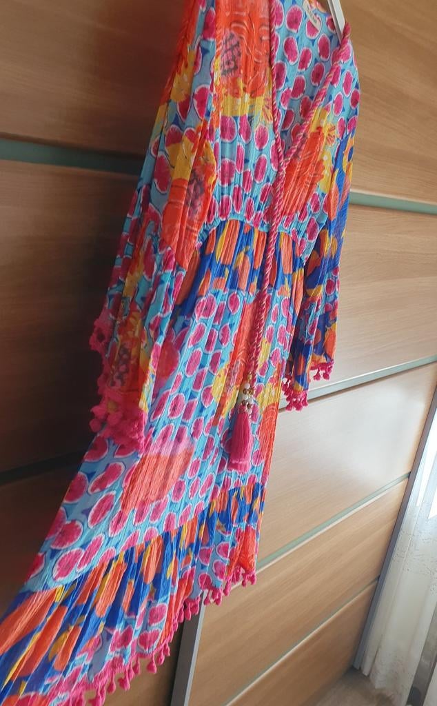 Ibiza styl jurk maat s/m, Kleding | Dames, Jurken, Ophalen of Verzenden, Zo goed als nieuw, Maat 38/40 (M), Onder de knie