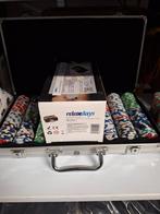 Pokerset chips met kaart schudder, Hobby en Vrije tijd, Gezelschapsspellen | Kaartspellen, Vijf spelers of meer, Ophalen of Verzenden