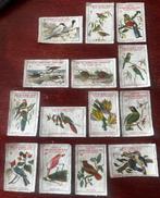 14 sluitzegels litho’s vogels Kwatta chocolade Breda, Ophalen of Verzenden