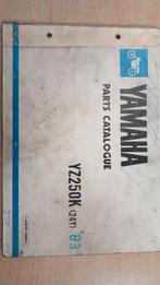 Yamaha YZ250K (24Y) '83 Onderdelen Catalogus, Ophalen of Verzenden, Yamaha