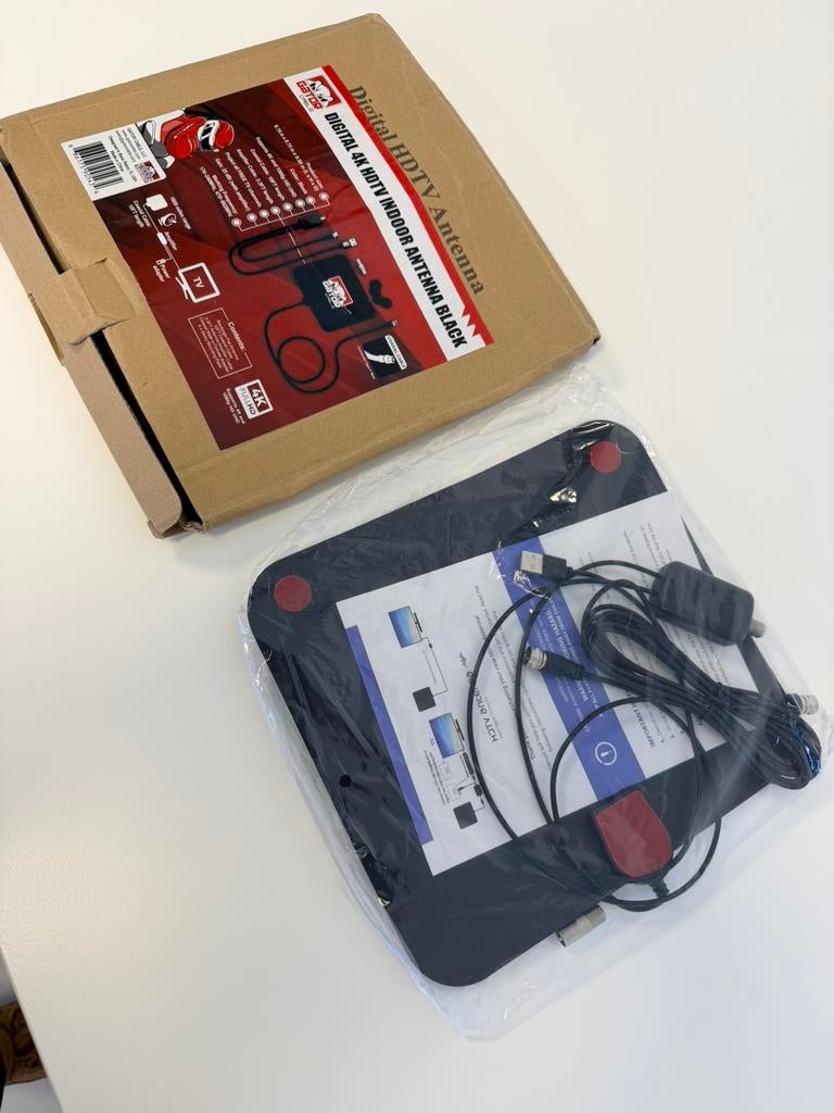 Gator Cable Digitale 4K HDTV Binnenantenne Nieuw tv antenne, Nieuw, Ophalen of Verzenden, H, H