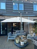 IKEA BONDHOLMEN loungeset grijs 2-zitsbank + 2 fauteuils, Ophalen, 4 zitplaatsen, Gebruikt, Loungeset