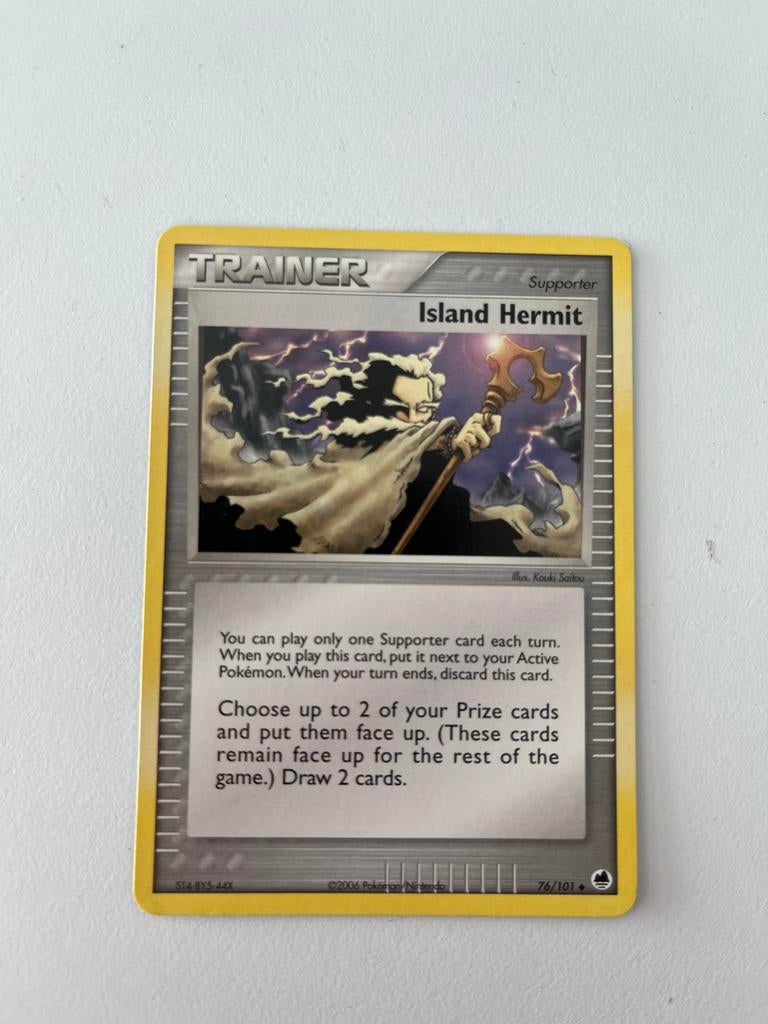 Pokemon Trainer Supporter Island Hermit 76/101 Dragon Front, Ophalen of Verzenden, Zo goed als nieuw, Losse kaart