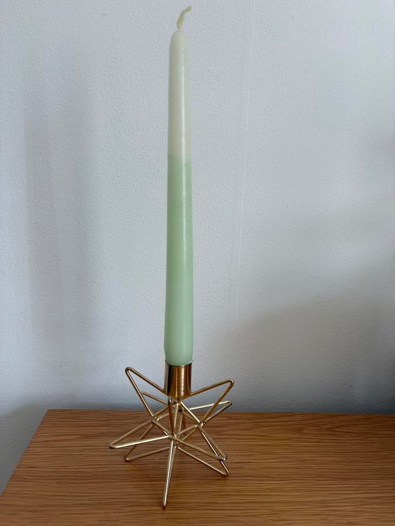 Goudkleurige kandelaar Søstrene Grene, Overige kleuren, Ophalen of Verzenden, Zo goed als nieuw, Metaal