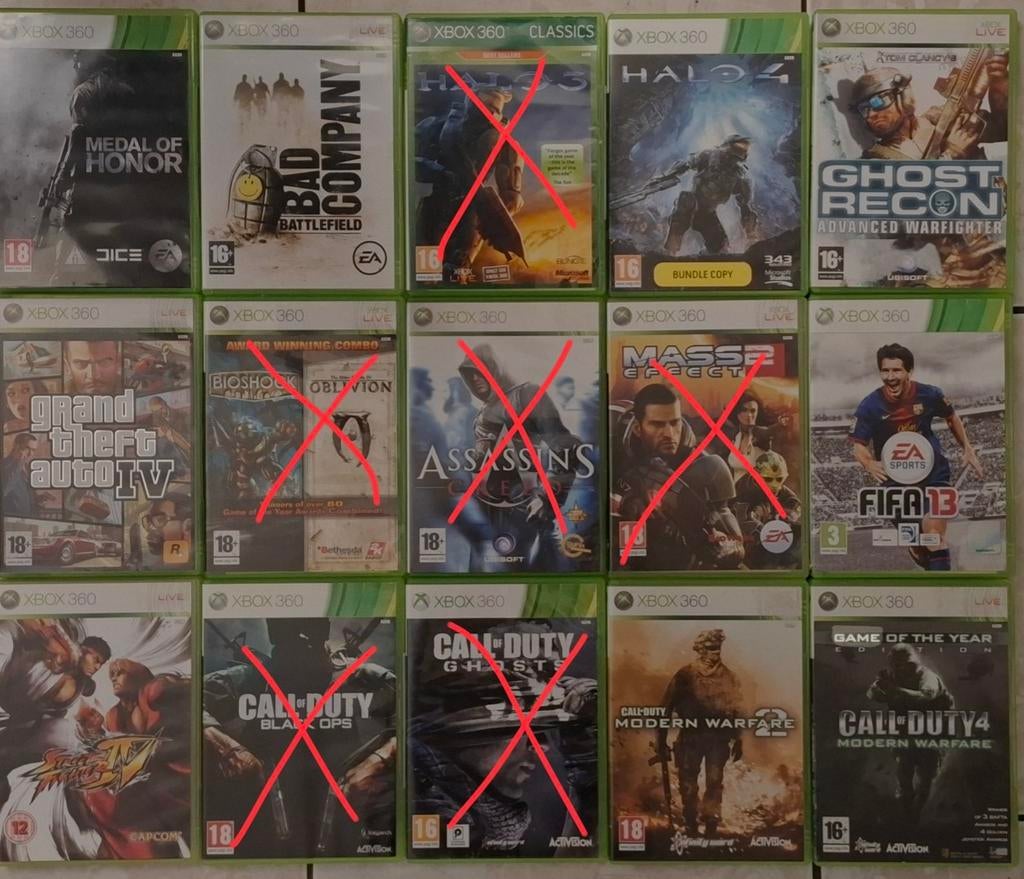XBOX 360 spellen games, Ophalen of Verzenden, Zo goed als nieuw, Overige genres
