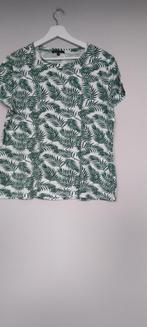 Jazlyn T-shirt met palmbladprint, Kleding | Dames, Ophalen of Verzenden, Zo goed als nieuw, Wit, Korte mouw