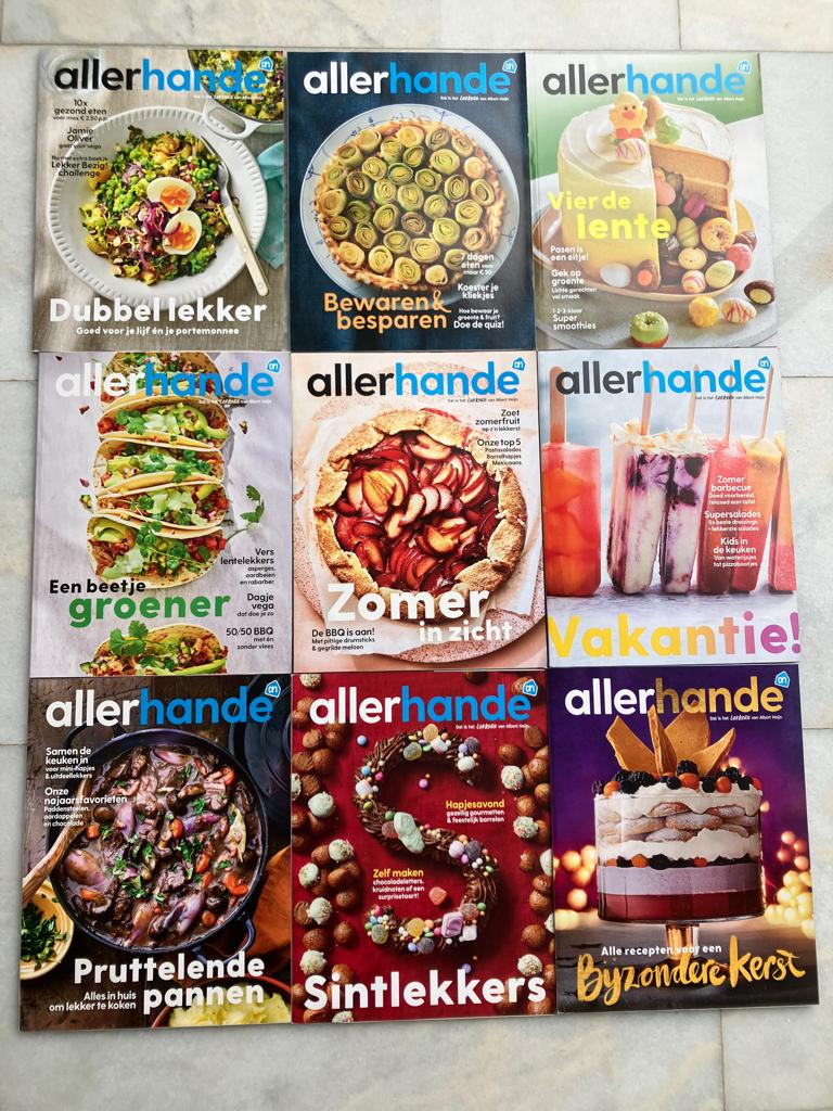 Kookblad Allerhande 2020 -  9 Nummers, Ophalen of Verzenden, Zo goed als nieuw