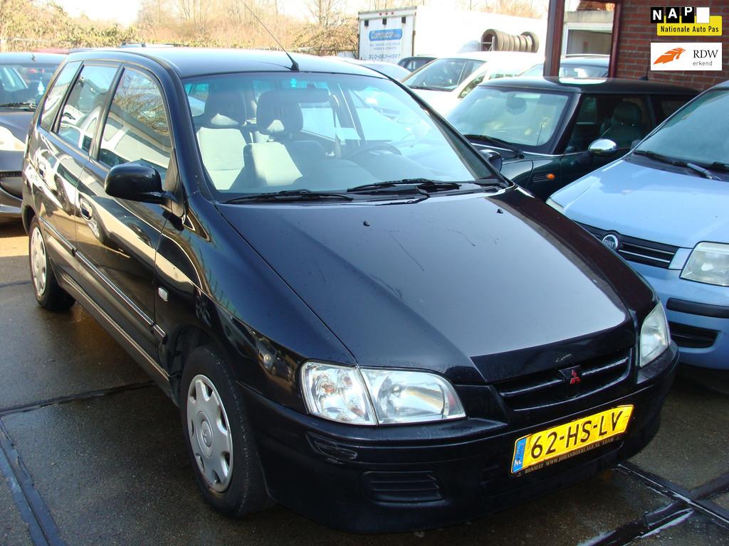 Mitsubishi Space Star 1.6 Comfort autom airco elek pak nap a, Auto's, Mitsubishi, Gebruikt, 4 cilinders, Zwart, 1180 kg