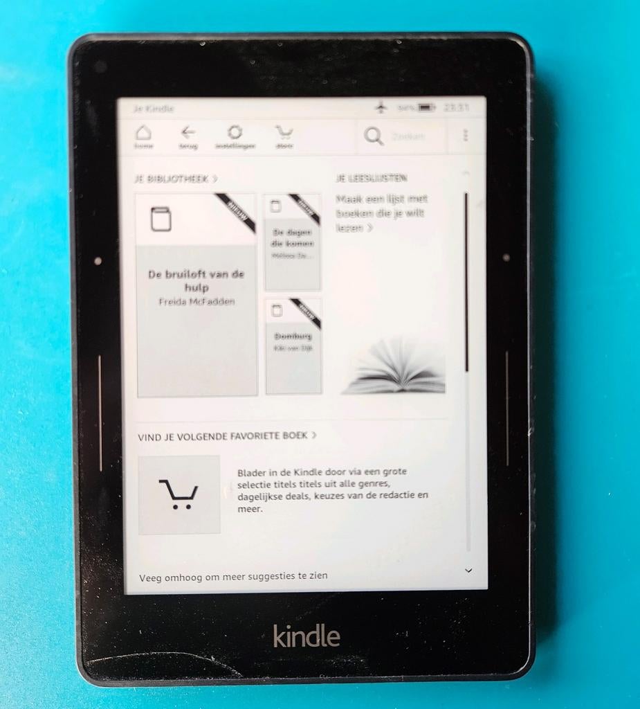 Kindle Voyage ereader, Computers en Software, E-readers, Gebruikt, 6 inch of minder, 4 GB of minder, Touchscreen, Wi-Fi, Ophalen of Verzenden