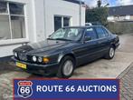 BMW 735i | 1988 | Route 66 Auctions, Auto's, Oldtimers, Overige carrosserieën, Zwart, Bedrijf, Handgeschakeld