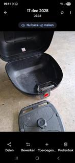 Zwarte motorkoffer met rode reflector heeft op fj 1200 gezet, Motoren, Ophalen of Verzenden