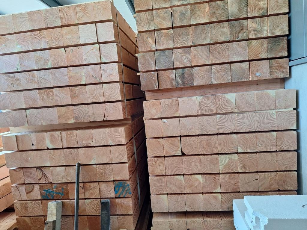 Douglas hout, en diverse gevelbekleding GOEDKOOPSTE balken, Tuin en Terras, Ophalen, Nieuw, 250 cm of meer, Balken