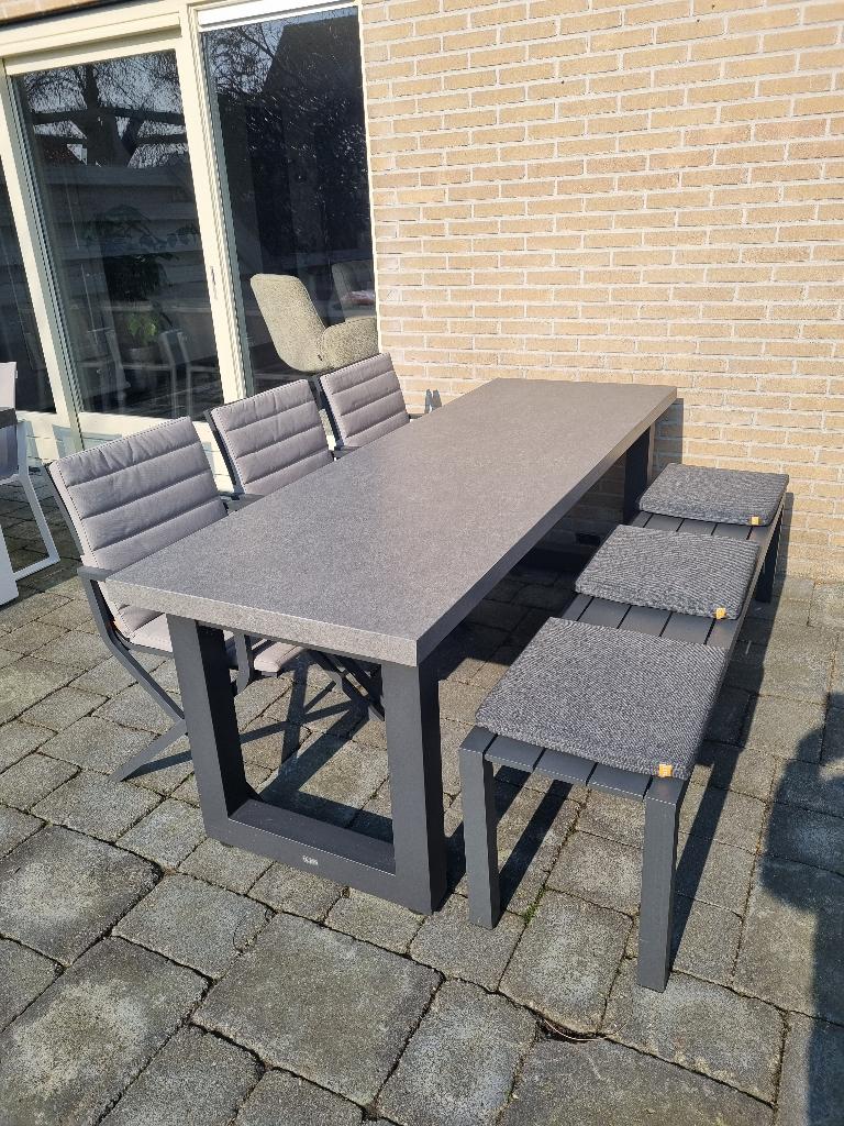 Tuinset "Life Outdoor Living" allweather Nieuwstaat, Ophalen, Bank, 6 zitplaatsen, Aluminium