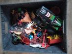 Bak met o.a. playmobil poppetjes, Ophalen, Gebruikt