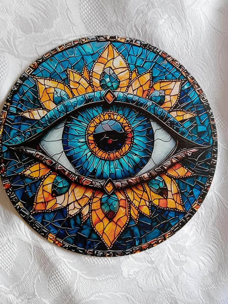 20cm sterk acryl see all eye, Antiek en Kunst, Antiek | Wandborden en Tegels, Verzenden
