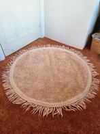 Tapis Petit rond vloerkleed lichtroze 120cm katoen, Rond, Ophalen of Verzenden, Zo goed als nieuw, Overige kleuren